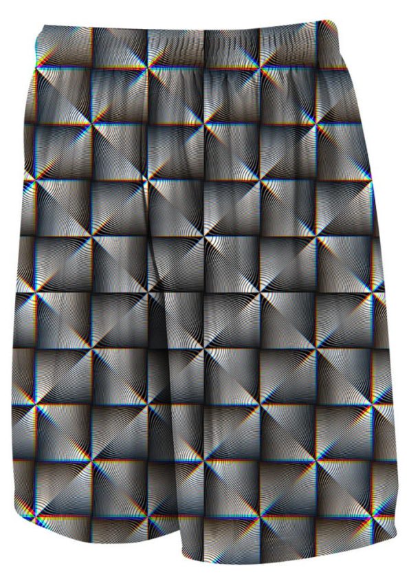 RadiatingSquaresHypnotic-GymShorts